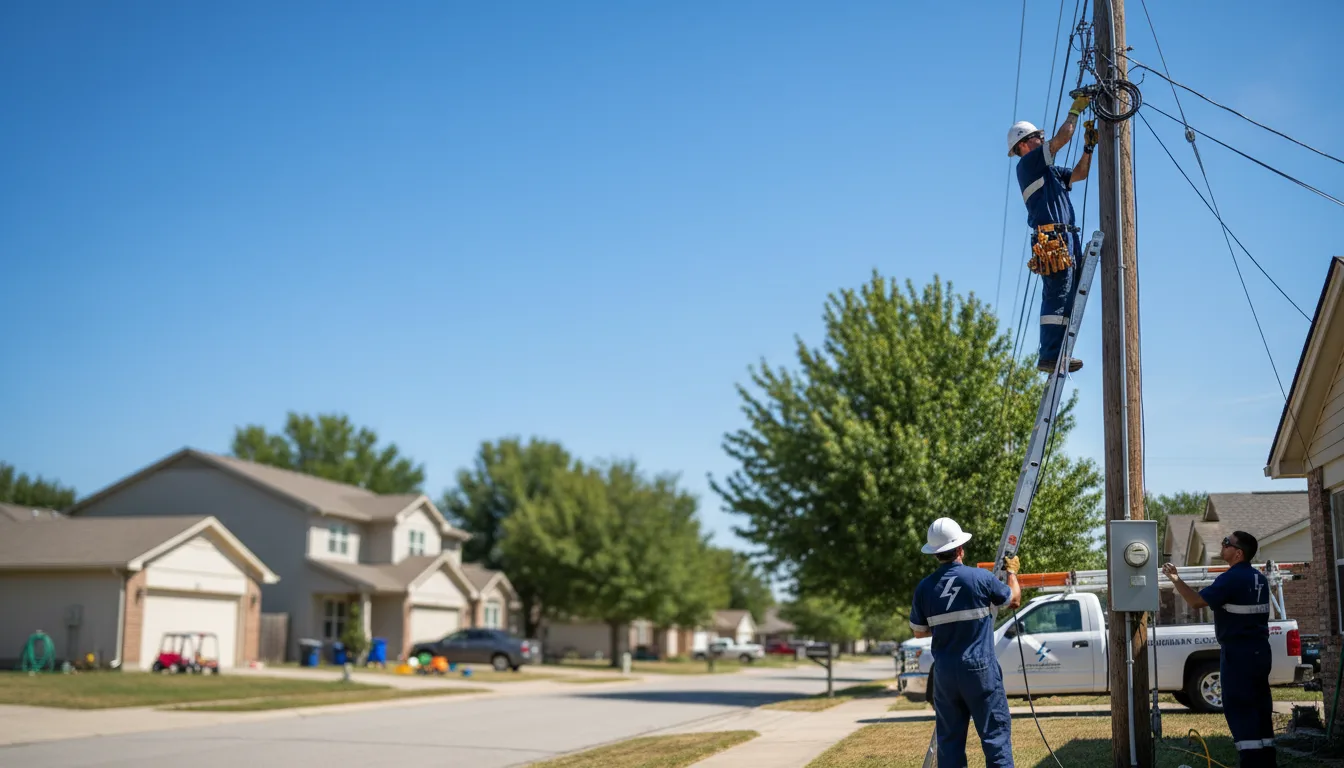 Residential electrician providing installation services in Nielsville, MN